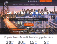 Tablet Screenshot of ezonlinemortgage.com